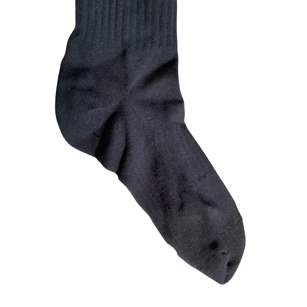 Unbranded Athletic Socks Youth OS Black Knee High Sports‎